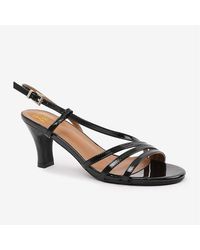 Where's That From - Mykonos Wide Fit Mutli Strap Slingback Low Block H - Lyst
