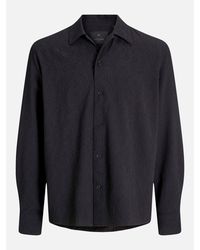 Jack & Jones - Jacquard Long Sleeve Plain Shirt - Lyst