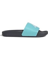 adidas - S Bm Slider Pool Shoes Aqua/white/grey 9 - Lyst