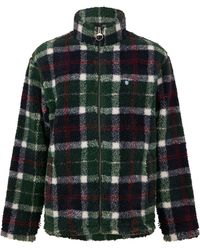 Barbour - Tartan Full-Zip Teddy Coat - Lyst