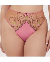 Playful Promises - Spank Me & Nude Custom Embroidery High Waist - Lyst