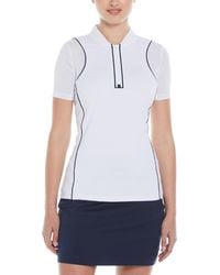 Original Penguin - Pg Zipped Front Short-Sleeve Performance Polo Shirt - Lyst
