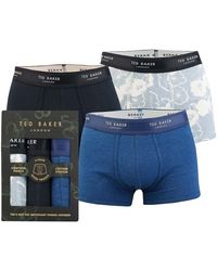 Ted Baker - Three Pack Cotton Fashion Trunk - Lyst