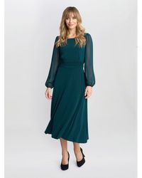 Gina Bacconi - Piper Chiffon Sleeve Jersey Dress - Lyst