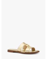 MICHAEL Michael Kors - Erin Flat Sandals - Lyst
