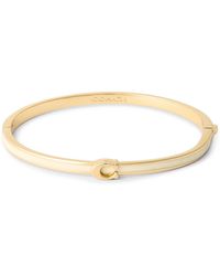 COACH - C Hinge Bangle - Lyst