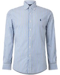 Polo Ralph Lauren - Striped Cotton Long-Sleeve Shirt - Lyst