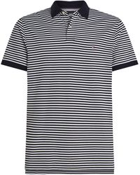 Tommy Hilfiger - Stripe Piqué Short Sleeve Polo Shirt - Lyst