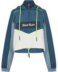 Red Run - Cropped Hooded Windbreaker - Lyst