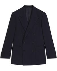 BOSS - Double Breasted Stretch Full Lining Suit Jacket - Lyst