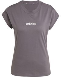 adidas - Essentials Linear Cotton T-Shirt - Lyst