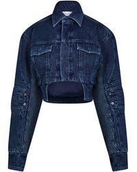 Off-White c/o Virgil Abloh - Oversize Denim Jacket - Lyst