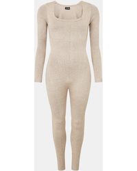 Missy Empire - Knitted Long Sleeve Jumpsuit - Lyst