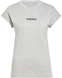 adidas - Essentials Linear Cotton T-Shirt - Lyst