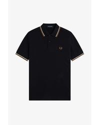 Fred Perry - Short Sleeve Twin Tipped Polo Shirt - Lyst