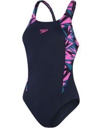 Speedo - Hyperboom Splice Muscleback Swimsuit - Lyst