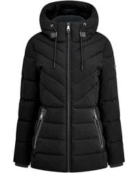 DKNY - Belted Short Quilted Jacket - Lyst