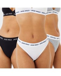 Jack Wills - Jack Deptford Multipack Thong 3 Pack - Lyst