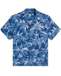 Polo Ralph Lauren - Linen Palm Pattern Short Sleeve Shirt - Lyst