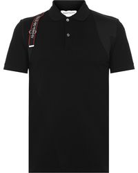 McQueen - Tape Harness Polo Shirt - Lyst