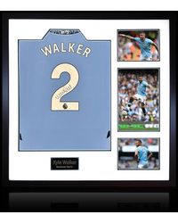 The Fan Cave - Kyle Walker Signed Manchester City Shirt Elite Fra - Lyst