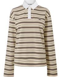 The Couture Club - Striped Rugby Polo Shirt - Lyst