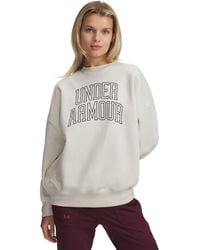 Under Armour - Rival Fleece Crew Sweatshirt - Lyst