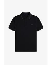 Fred Perry - Short Sleeve Twin Tipped Polo Shirt - Lyst