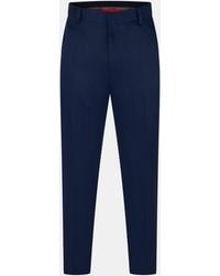 HUGO - Tailored Straight Leg Trousers - Lyst
