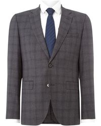 HUGO - Jeffrey Regular Fit Check Two-piece Suit Jacket - Lyst
