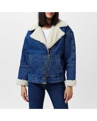 Levi's - Sherpa Flight Insulated Denim Jacket - Lyst
