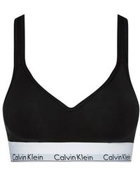 Calvin Klein - Cotton Bralette Lightly Lined - Lyst