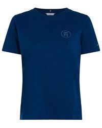 Tommy Hilfiger - Modern Th Monogram Stamp Embroidery T-shirt - Lyst