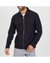 Brave Soul - Ribbed Collared Jacket With Chest Pockets - Lyst