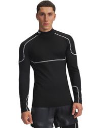 Under Armour - Cold Weather Grid Long Sleeve Mock Baselayer Top - Lyst