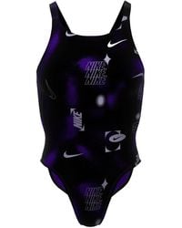 Nike - Hydrastrong Multi Print Fastback One Piece - Lyst