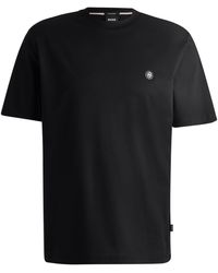 BOSS - Taut Minimalist Design T-Shirt With Logo Detail - Lyst