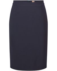 BOSS - Vilea Pencil Skirt, Slim Fit - Lyst