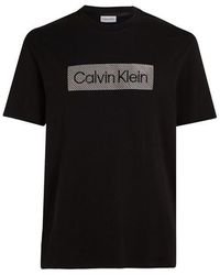Calvin Klein - Ck L Txt Emb Tee Sn42 - Lyst