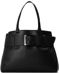 ARMANI EXCHANGE - Susie Faux Leather Tote Bag - Lyst