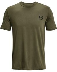 Under Armour - S Sportstyle Short Sleeve T-shirt Marine Od Green 4xl - Lyst