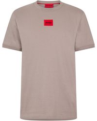 HUGO - Diragolino Contemporary T-Shirt With Logo Detail - Lyst