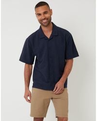 Threadbare - Antti Short-Sleeve Plain Shirt - Lyst