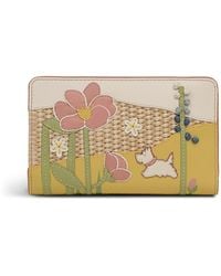 Radley - Spring Blooms Floral Leather Billfold Wallet - Lyst
