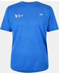New Balance - Nb Nyc Short-Sleeve Performance Running Top - Lyst