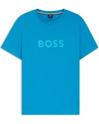 BOSS - Bodywear Short Sleeve T-Shirt With Logo Print Detail - Lyst