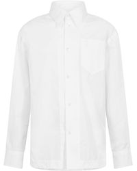Ami Paris - Sharp Collar Long Sleeve Plain Shirt - Lyst