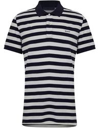 GANT - Multi Stripe Short Sleeve Pique Polo Shirt - Lyst
