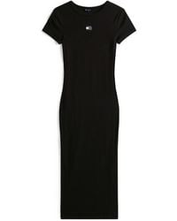 Tommy Hilfiger - Badge Ribbed Bodycon Dress - Lyst