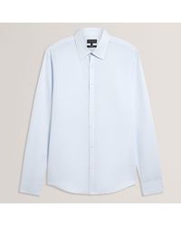 Ted Baker - Ls Regular Fit Linen Shirt - Lyst